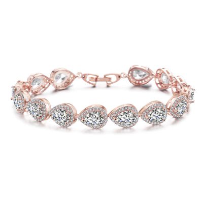 Rose bracelet swarovski crystal