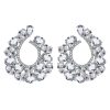 Silver-tone Swarovski earrings