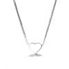 Silverplated necklace with heart