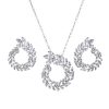Silver-Tone Necklace and Earrings Set