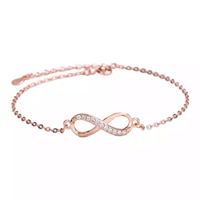 Infinity bracelet rose